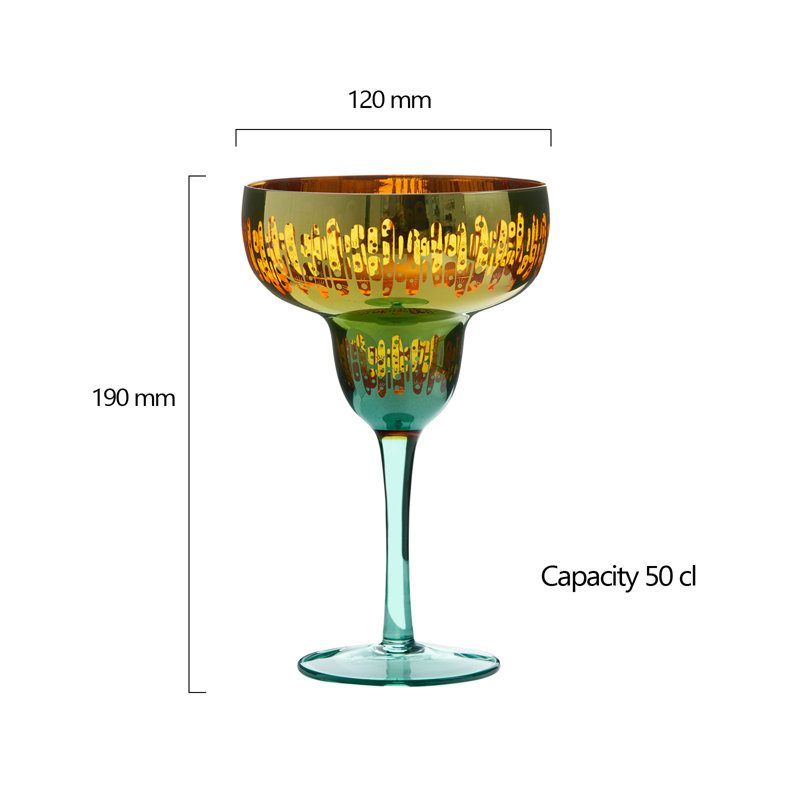 Fiesta Margarita Glasses