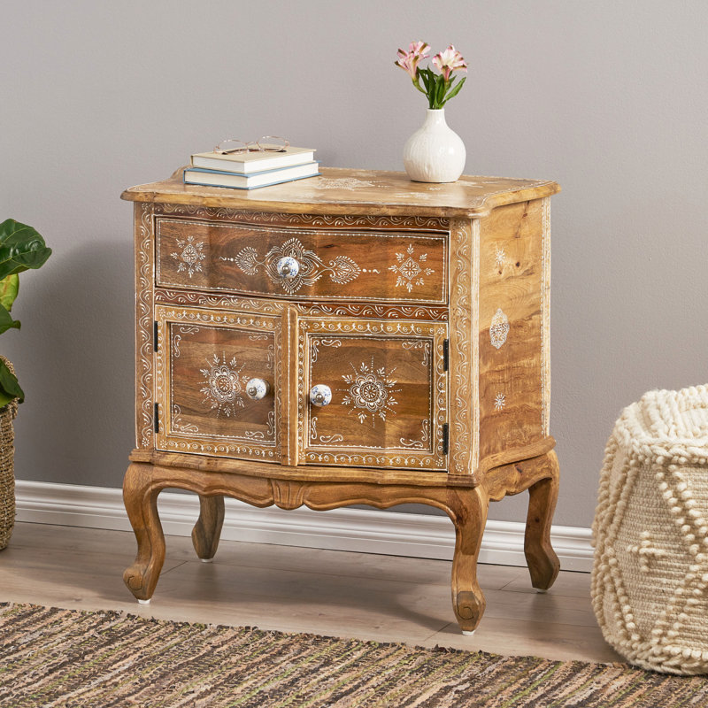Armoire en bois 1 tiroir 2 portes (armoire)