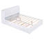 Lit plateforme robuste avec tablettes coulissantes et lit gigogne, maximisant l'espace et le confort