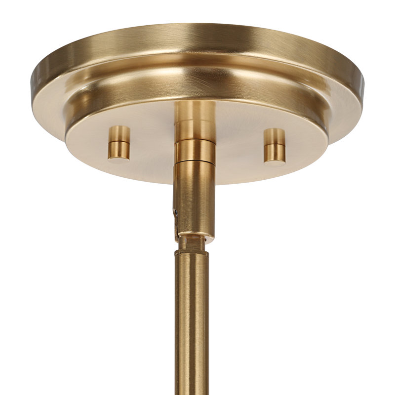 8 - Light Glass/Steel Chandelier