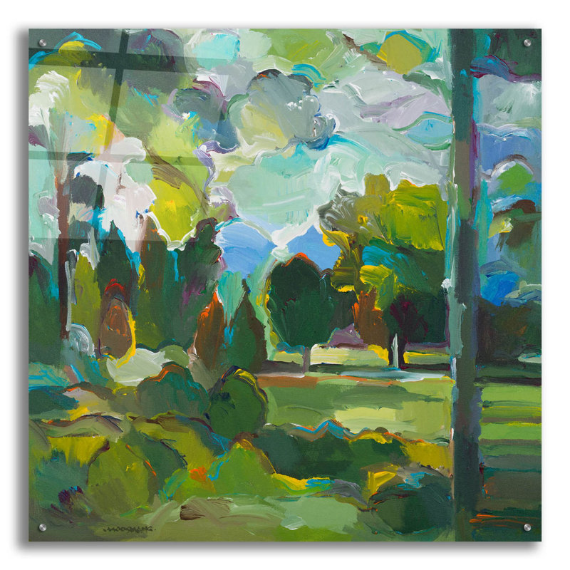«Valley of Green» par Hooshang Khorasani, H 36 po x l 36 po x P 0,2 po