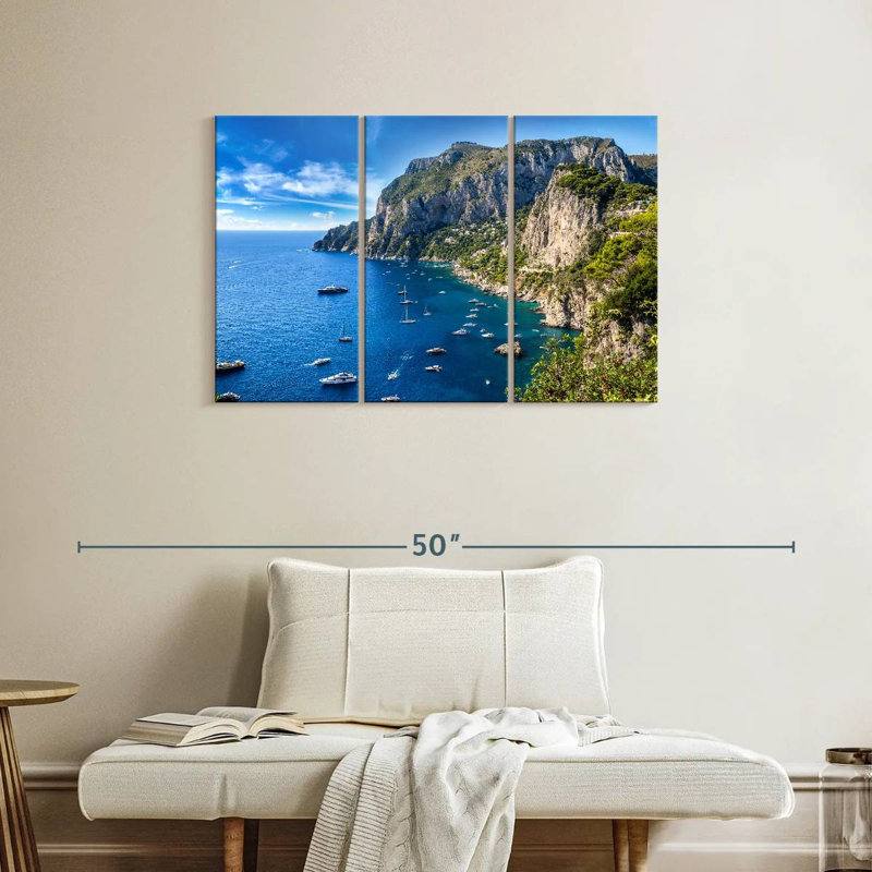 Gillard, île de Capri, H 24 po x l 38 po