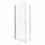 Porte de douche circulaire sans cadre de l 32 po x H 72 po avec verre trempé de 0,5 po d'épaisseur (6 mm)-123404577