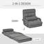 Fauteuil-lit convertible rembourré avec oreiller_W2225P