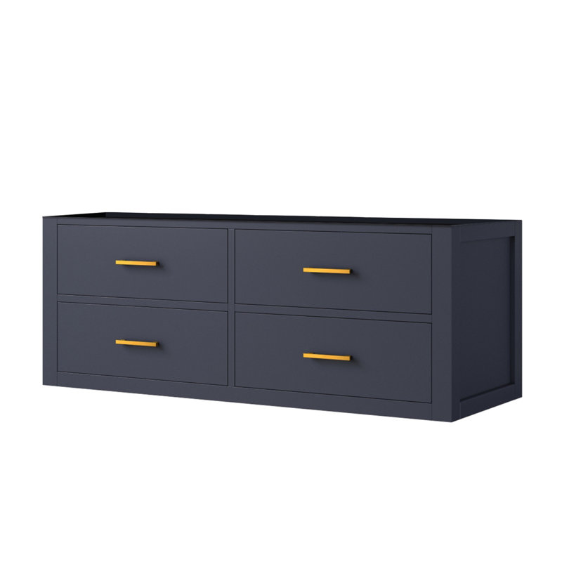 Meuble-lavabo simple bleu 48 po X P 22 po D, Bleu
