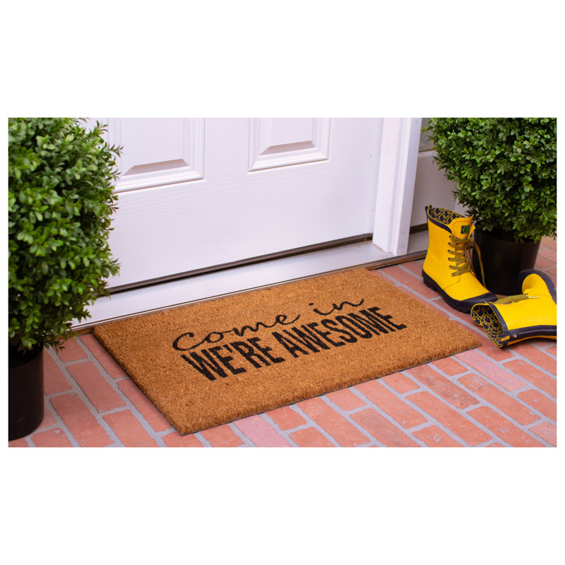 Camellia Non-Slip Outdoor Doormat