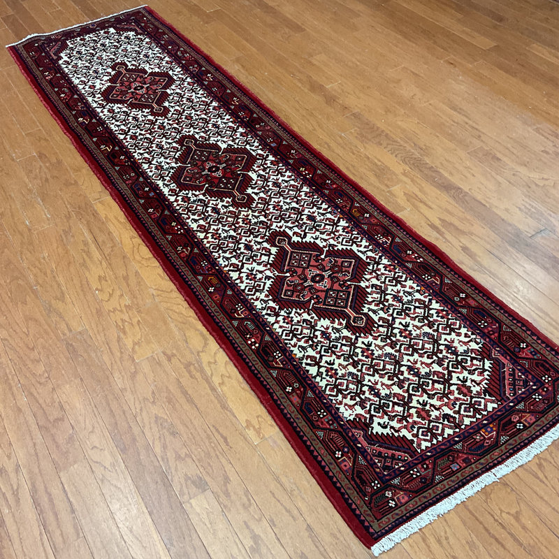  Handmade Hamadan Wool Runner