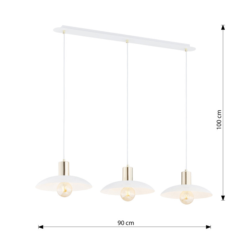 Aadison 3 - Light Pendant, White