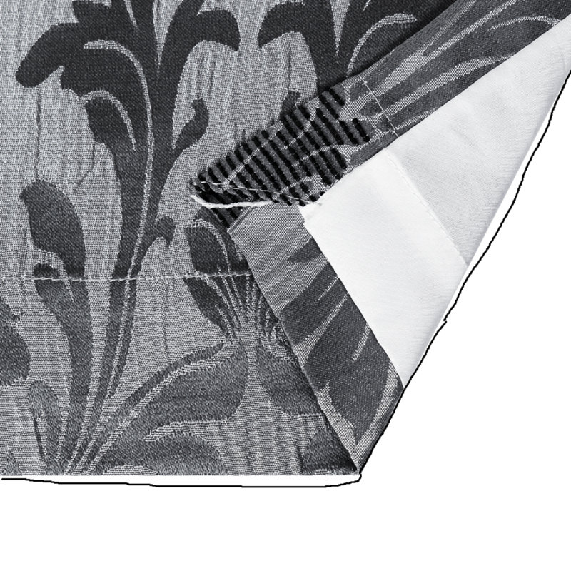 Derzon Room Darkening Curtain Pair, Grey, 117cm Width x 137cm Drop
