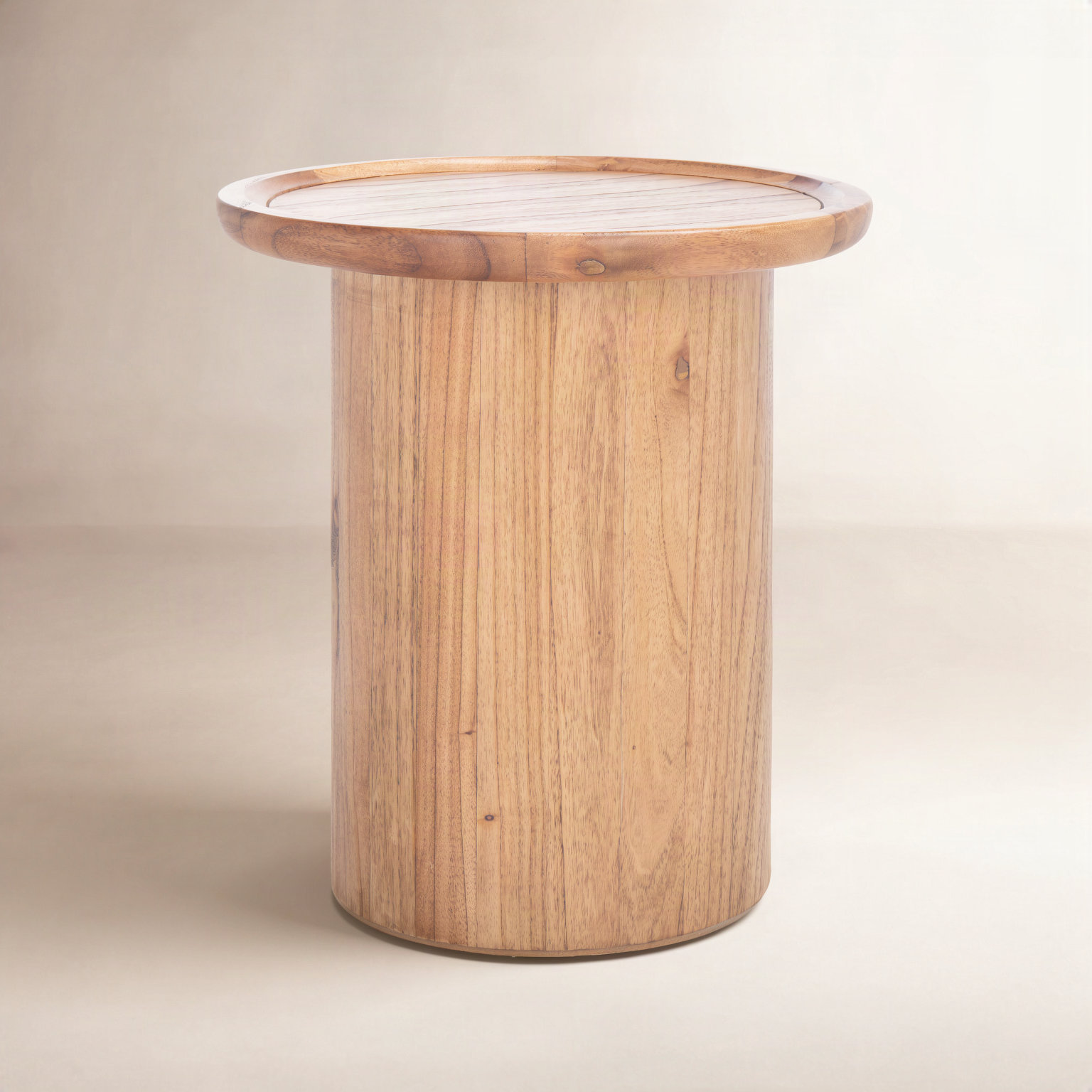 Acadia Solid Wood End Table, Natural