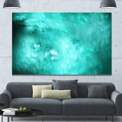 'Blur Blue Sky with Stars' Graphic Art on Wrapped Canvas