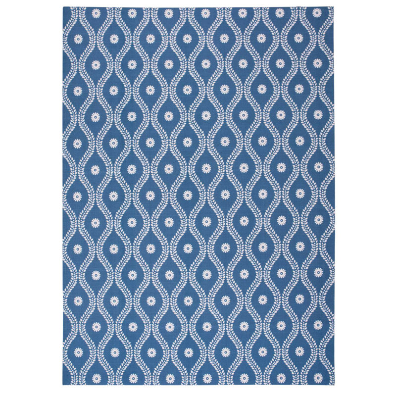 Tapis bleu marine Dian, Rectangle 5 pi 3 po x 7 pi 5 po