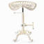 Ensemble de 1, tabouret de bar à siège de tracteur - tabouret de bar industriel rustique - tabouret pivotant en fonte de style campagnard - hauteur de comptoir réglable - très haute hauteur de pub - 22,05 à 27,95 po (blanc vieilli)