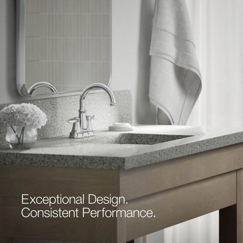 Bellera Centerset Bathroom Sink Faucet, 1.0 Gpm, Polished Chrome