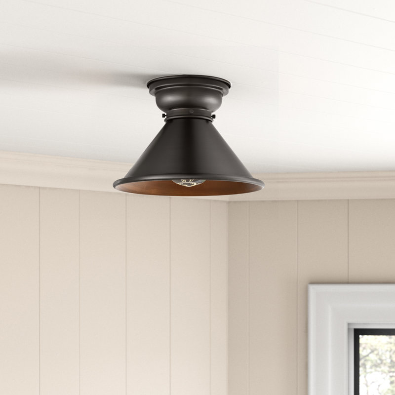 Plafonnier encastré 1 lumière 10 po Chesterhill, Ampoule non incluse, Bronze huilé