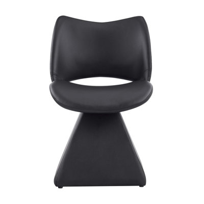 Modern Swivel Dining Chair with Light Luxury Hollow Back Design