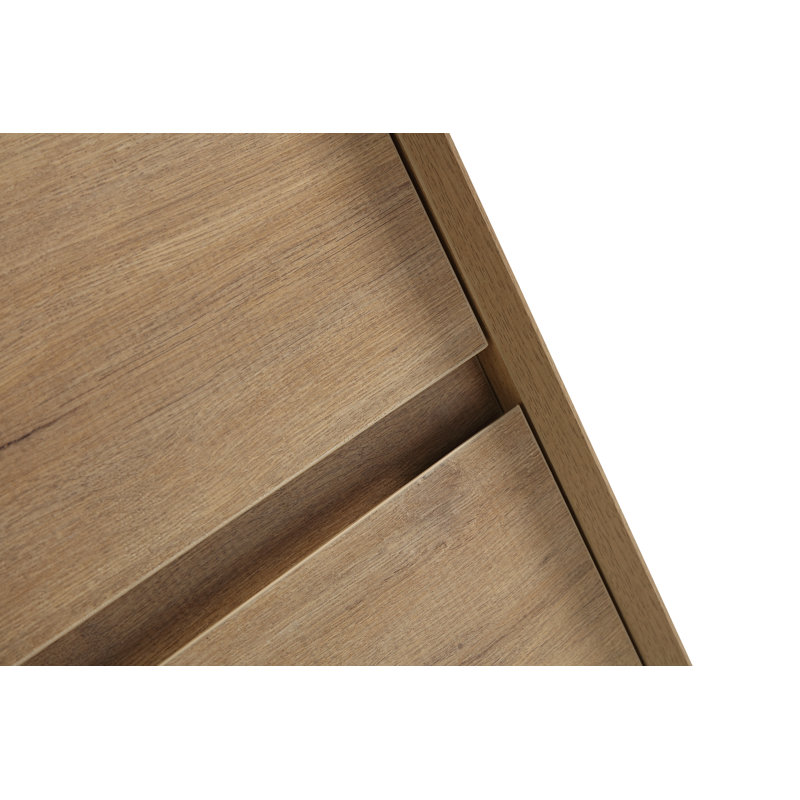 Seavy 41.7'' Single Bathroom Vanity with Acrylic Top, Oak