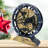 Desk wooden Clock Round 10 inches with Real Moving Gears (Transformable into a Wall Clock - detachable base) Canada Collection-1049897951