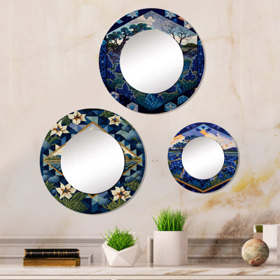 Loriann Metal Round Mirror
