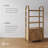 3 Tier Arched Bookshelf With Cabinet Base And Solid Wood Frame (3-Piece Set)-1613264643