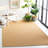 Martha Stewart Sisal/Jute Solid Color Rug in Yellow-71167137
