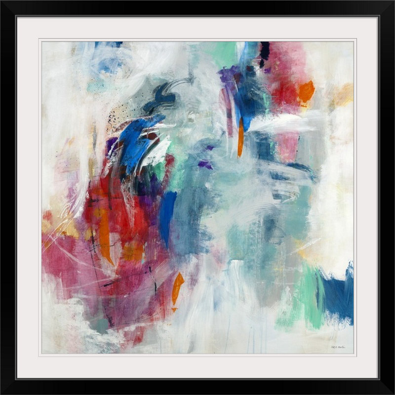 «Glensperth High Flying Act» par Jill Martin, reproduction d'art, Cadre noir, H 20" x l 20" x P 1"