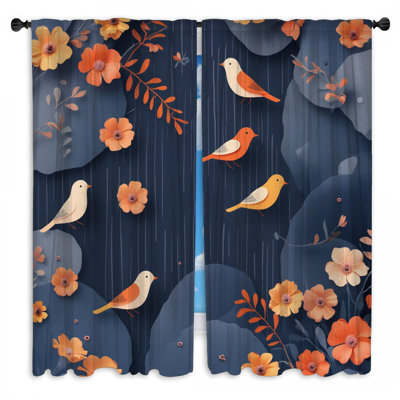 Rideaux obscurcissant Birds And Flowers