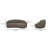 82.25" Round Arm Curved Loveseat-581613058