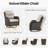 Smile Outdoor Patio PE Wicker 2-Person Seating Group With 5" Thickness Cushions And Ottomans-120284907-120284909