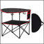 Table de camping pliante portative avec 4 porte-gobelets et tissu Oxford durable pour un pique-nique extérieur