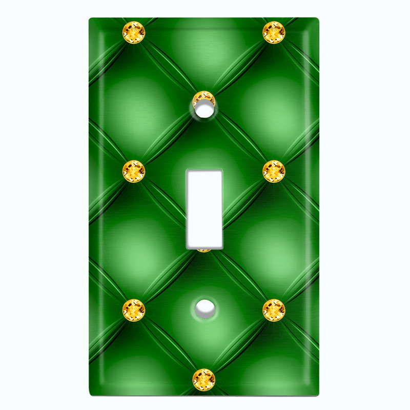 Patterned 1 - Gang Toggle Light Switch Standard Wall Plate
