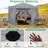 15x15ft Pop Up Gazebo Screen Tent Screen House for Camping, 15x15 Screen Room with Mosquito Netting, Hub Tent Instant Screened Canopy with Carrying Bag and Ground Stakes-106897509