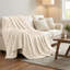 Couverture molletonnée en polyester moelleux Alaska-363026701-363026710
