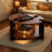Solid Wood Round Coffee Table-105892957