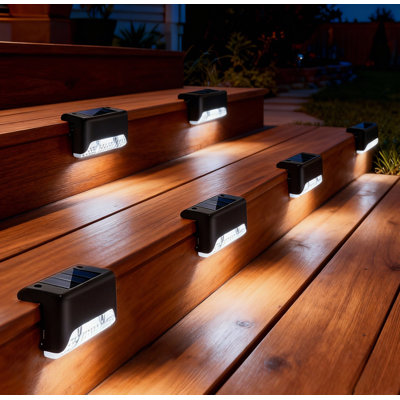 Éclairage de marche extérieur à énergie solaire intégré pour éclairage de terrasse