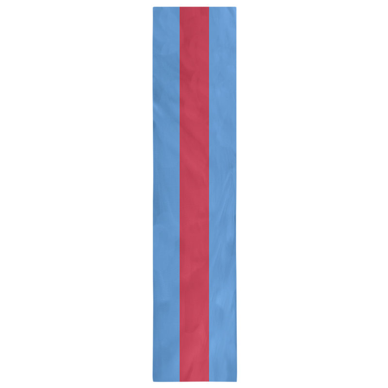 Houston Throwback Football Stripes Table Runner, 72" x 16", Houston Throwback Football Dark Blue/Red, Polyester