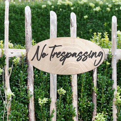 Signe « No Trespassing »