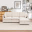Canapé modulaire avec repose-pieds 4 pièces Wilroy-520331326