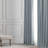 Bellino Textured Faux Linen Room Darkening Curtains for Bedroom & Living Room Curtains (1 Panel)-1682414853-1682414909