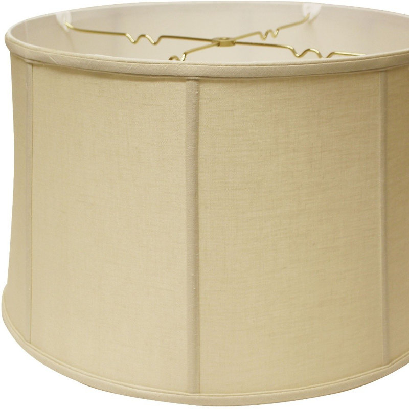 Throwback Drum Linen Lampshade, 12" H x 19" W x 19" D, Tan