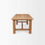 Nonnie Rectangular Natural Brown Wood Dining Table-99238330