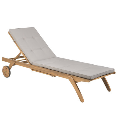 Weir Reclining Sun Lounger with Cushion
