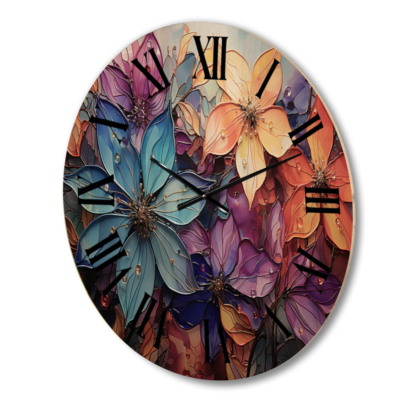 Horloge murale en bois massif Yankarlo, Grand