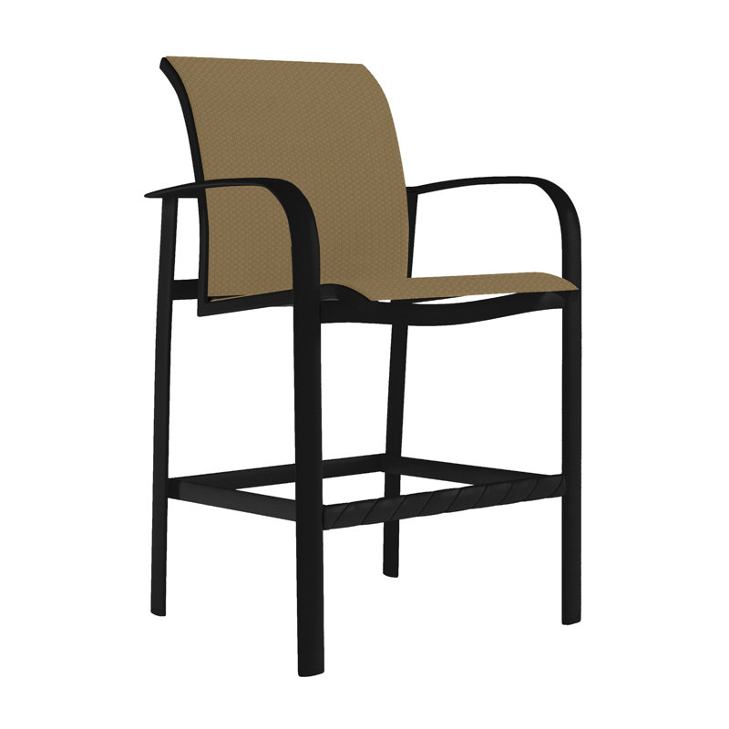 Laguna Outdoor Bar Stool, Rincon, Obsidian