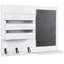Wall Organiser With Key Hooks//Chalkboard/Mail Storage-1584707040