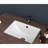 Modern Rectangular Ceramic Sink With Overflow - 18.5"X13.5" White Undermount, Stain For Bathroom, Office, , Restaurant Spaces Bathroom Undermount Modern, Elegant, Overflow, Multiple Areas