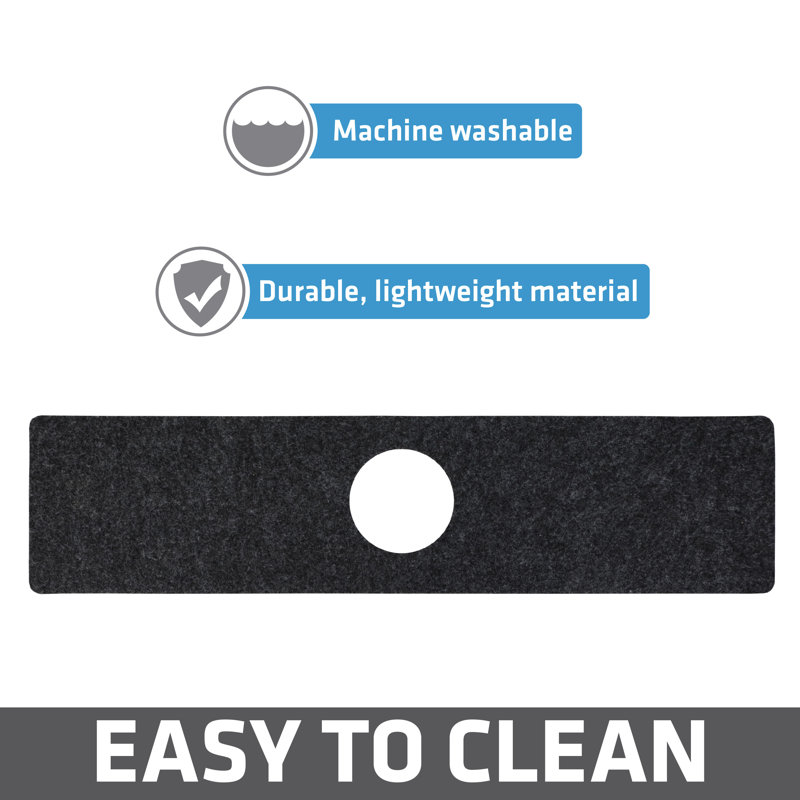 Faucet Splash Guard Drying Mat for Kitchen Sink - Absorbent, Waterproof, Machine Washable