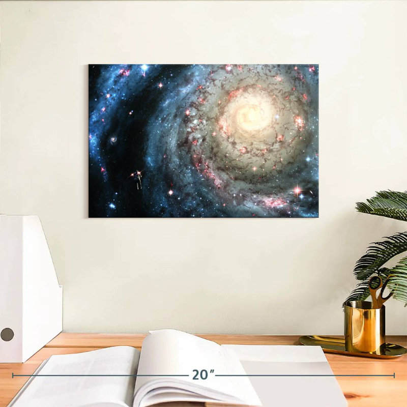 Oberle Astronaut And Galaxy, 8" H x 12" W