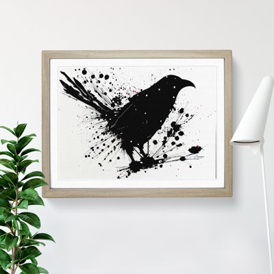 Crow Bird Splash Vol.2 - Framed Print