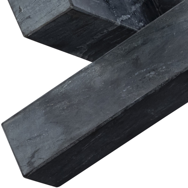 Stix Marble Decorative Object, Black